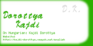 dorottya kajdi business card